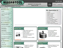 Tablet Screenshot of magnetoolinc.com